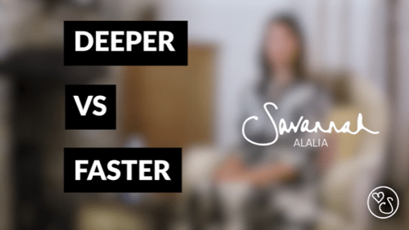 Deeper vs faster